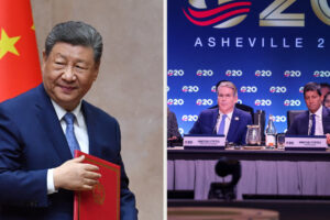 China or the U.S.? Two Meetings Offer Competing Showcases of Global Power.