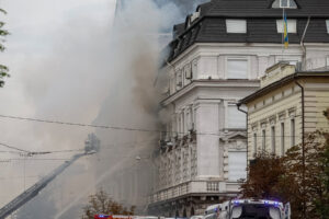 Russian Drone Strikes Office of Ukraine’s Intelligence Chief
