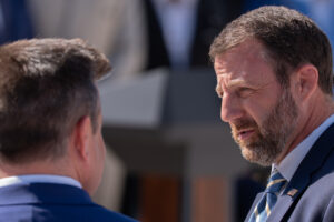 Markwayne Mullin safe after Coast Guard jet makes emergency landing due to engine failure